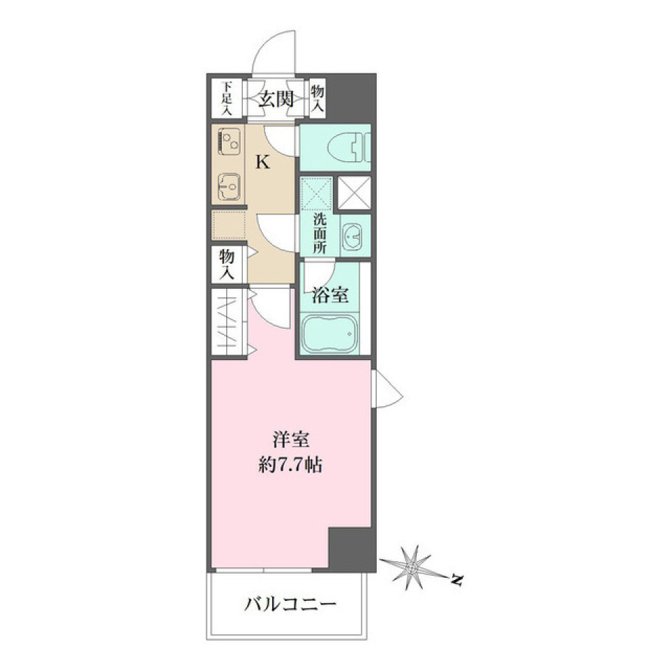 ＷＨＡＲＦ森下　601号室［ペット可］の間取り図