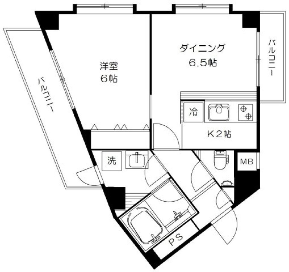 ｉｄ 801号室の間取り図