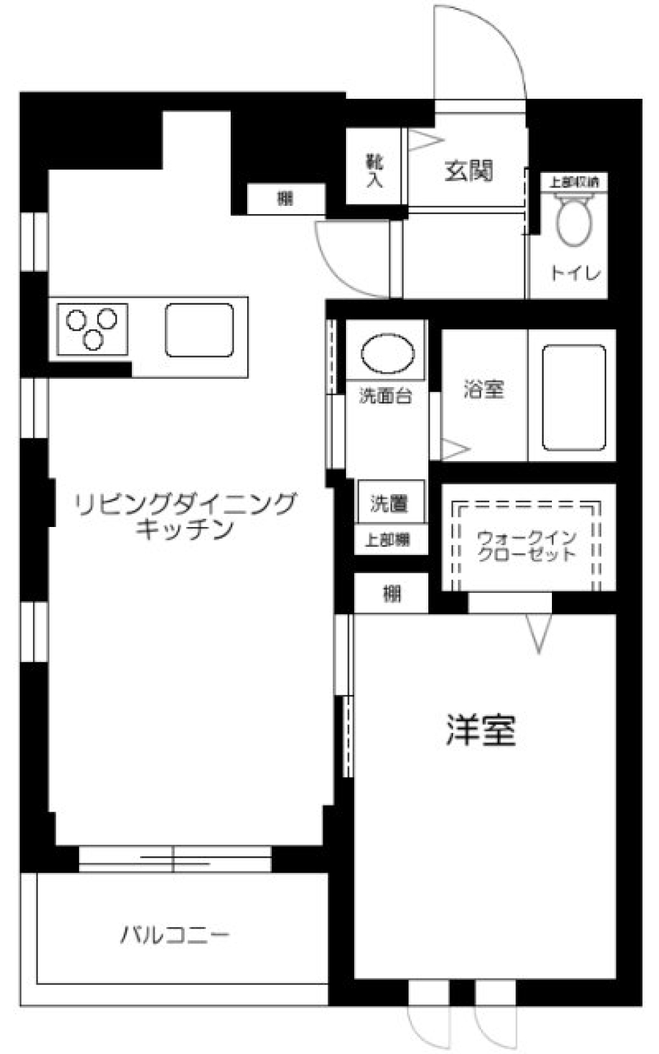 プリモ下北沢　102号室の間取り図