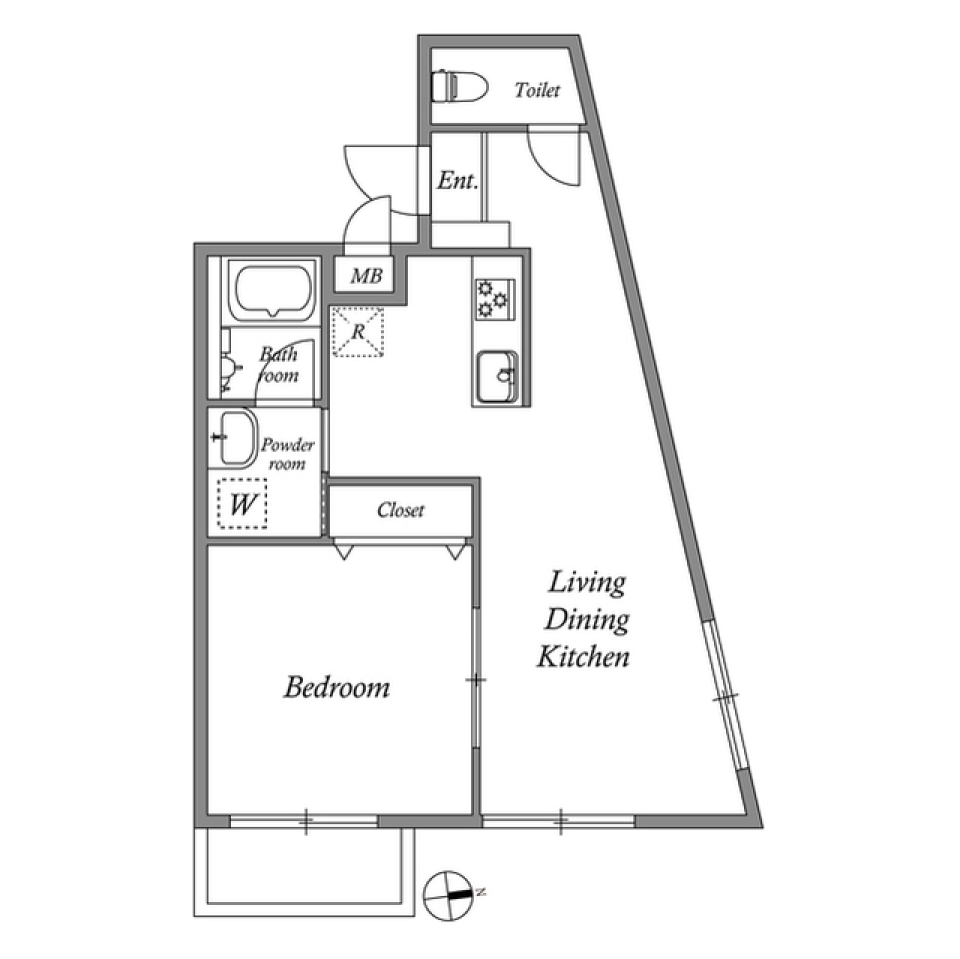 GRAN PASEO方南町　206号室の間取り図