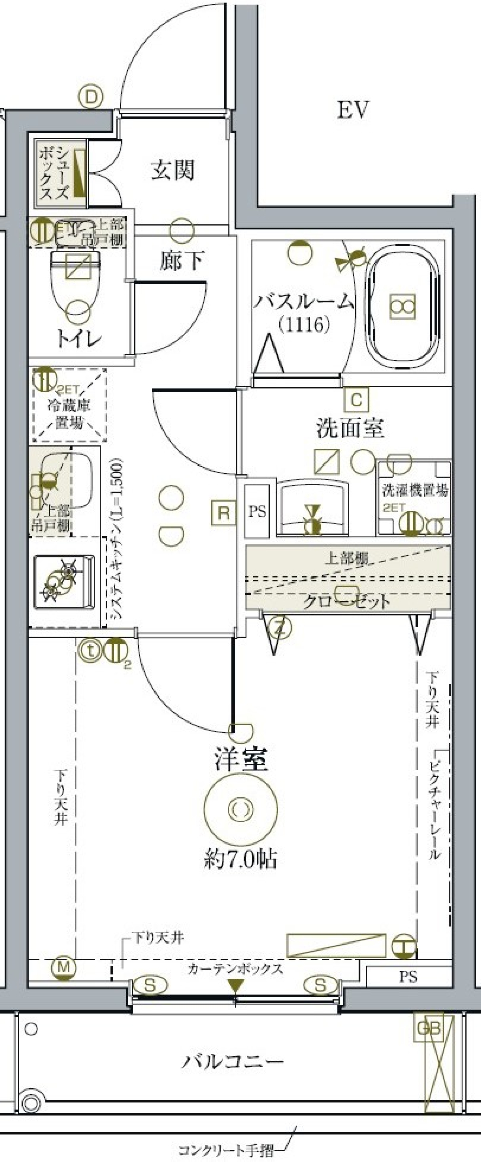 クレヴィスタ練馬武蔵関　305号室［ペット可］の間取り図