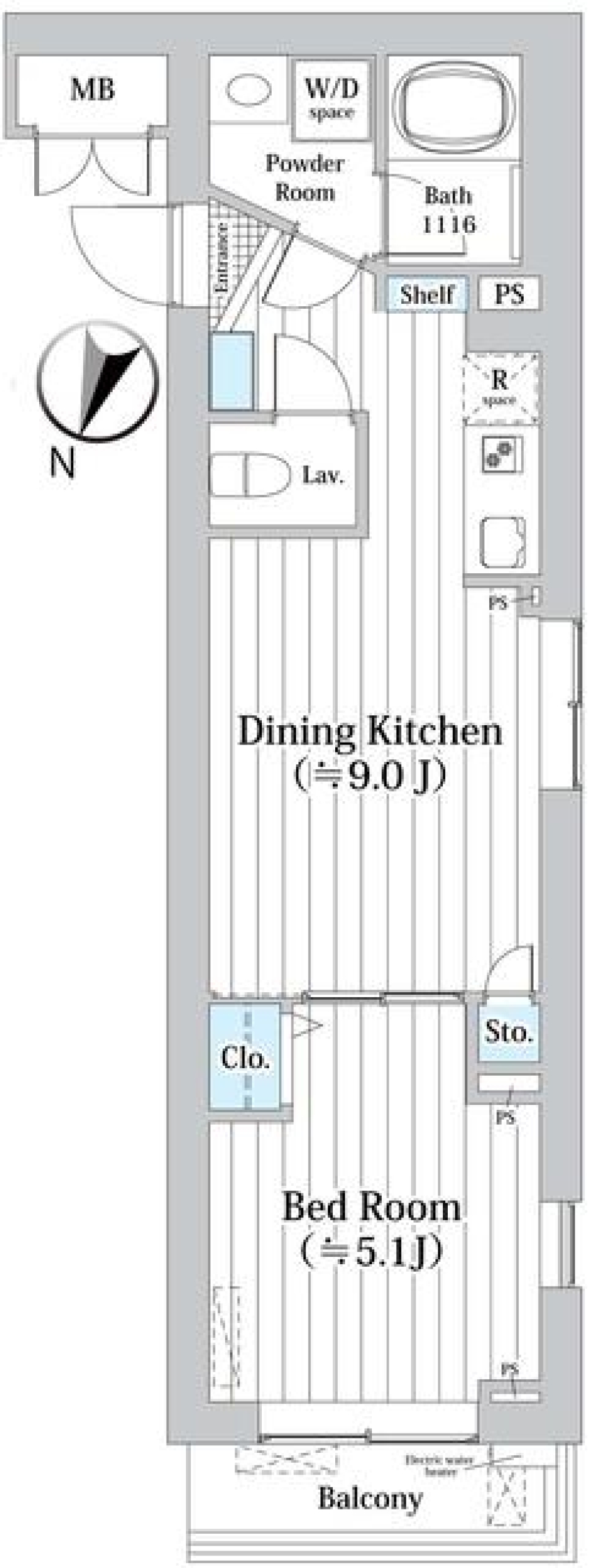 ＭＤＭ柿の木坂　305号室の間取り図