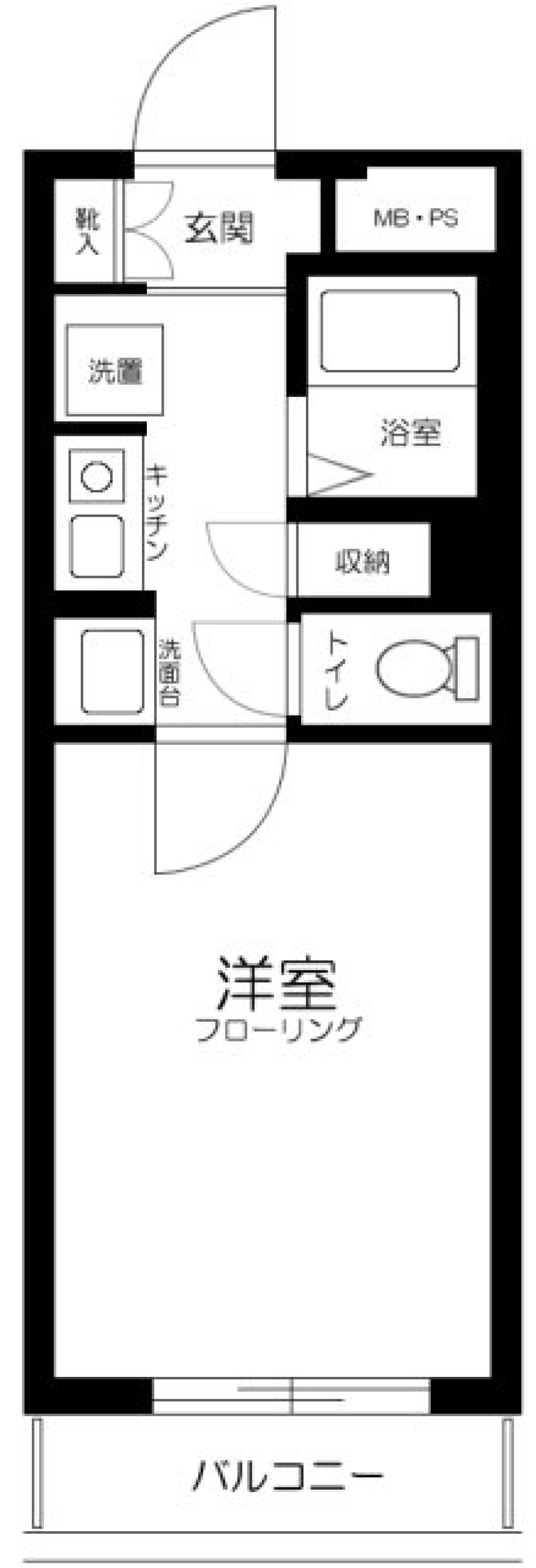 藤和シティコープ祖師谷　104号室の間取り図