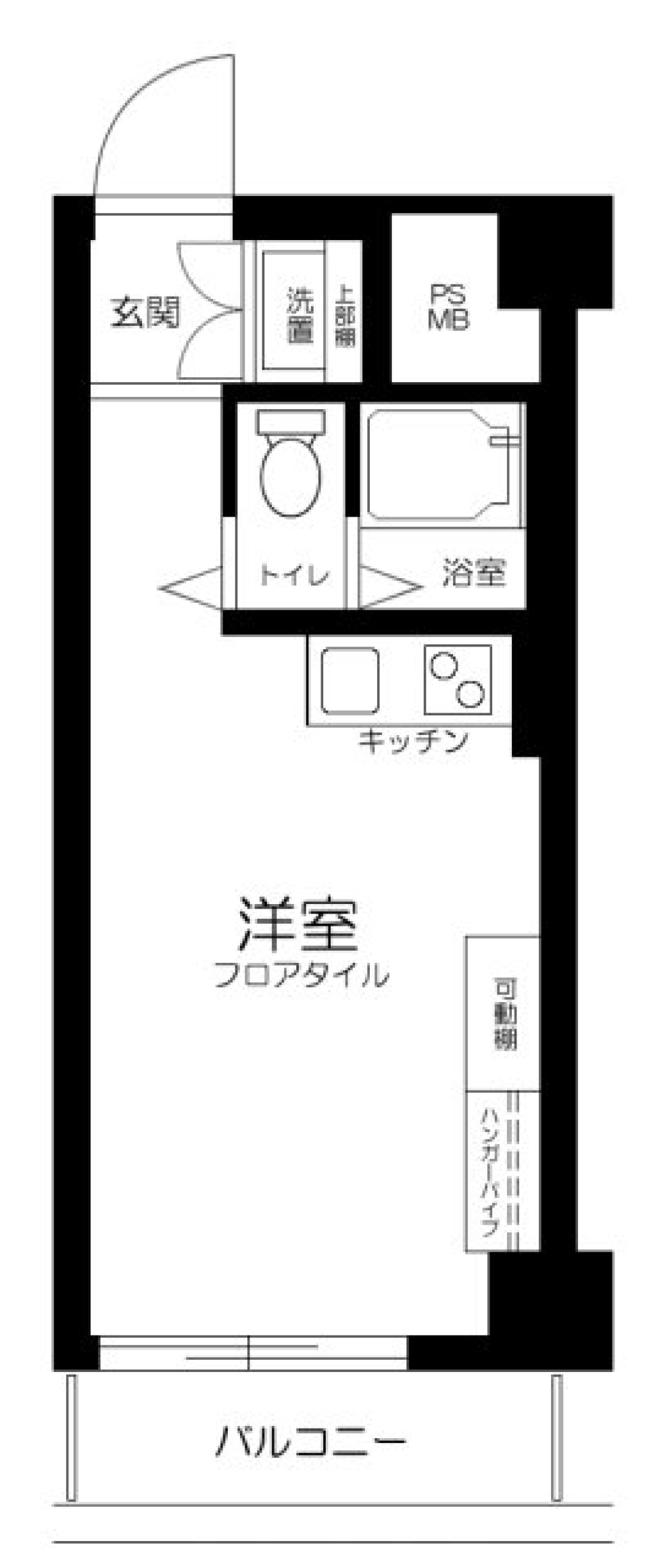 朝日プラザ桜新町　305号室の間取り図