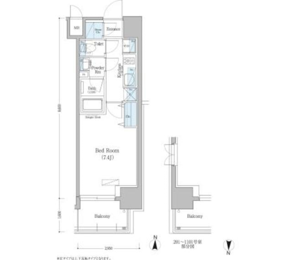 アーバネックス深川住吉　312号室の間取り図