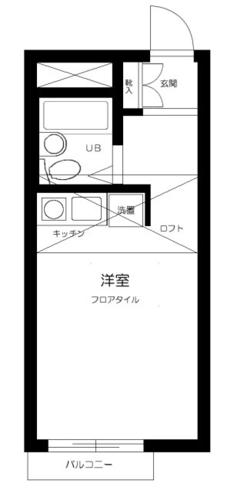 メイコーポラス　204号室の間取り図