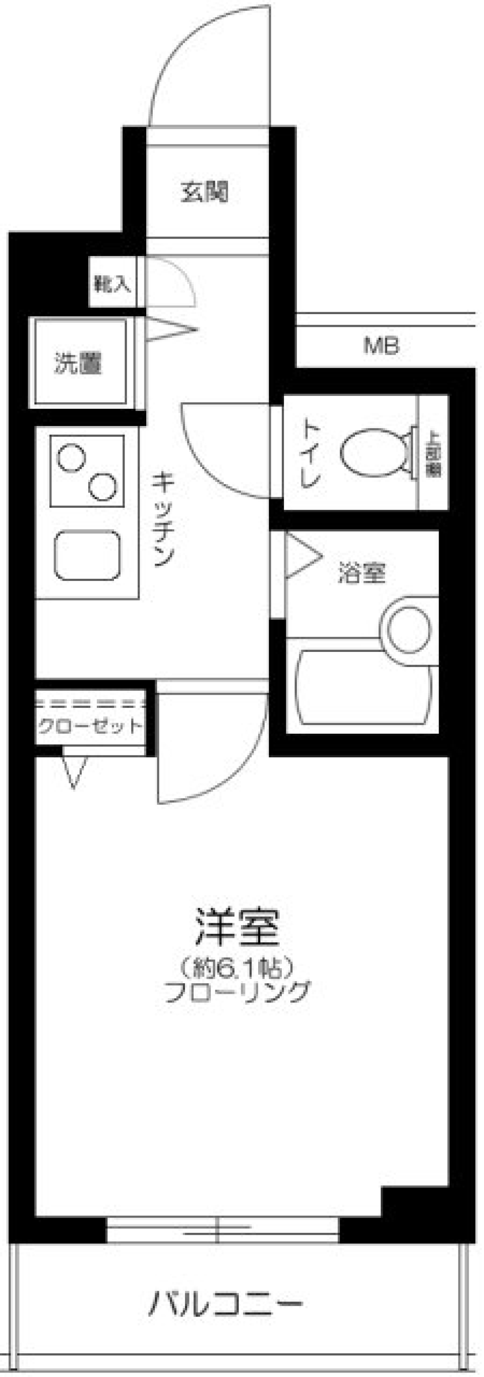 菱和パレス高輪タワー　1302号室の間取り図