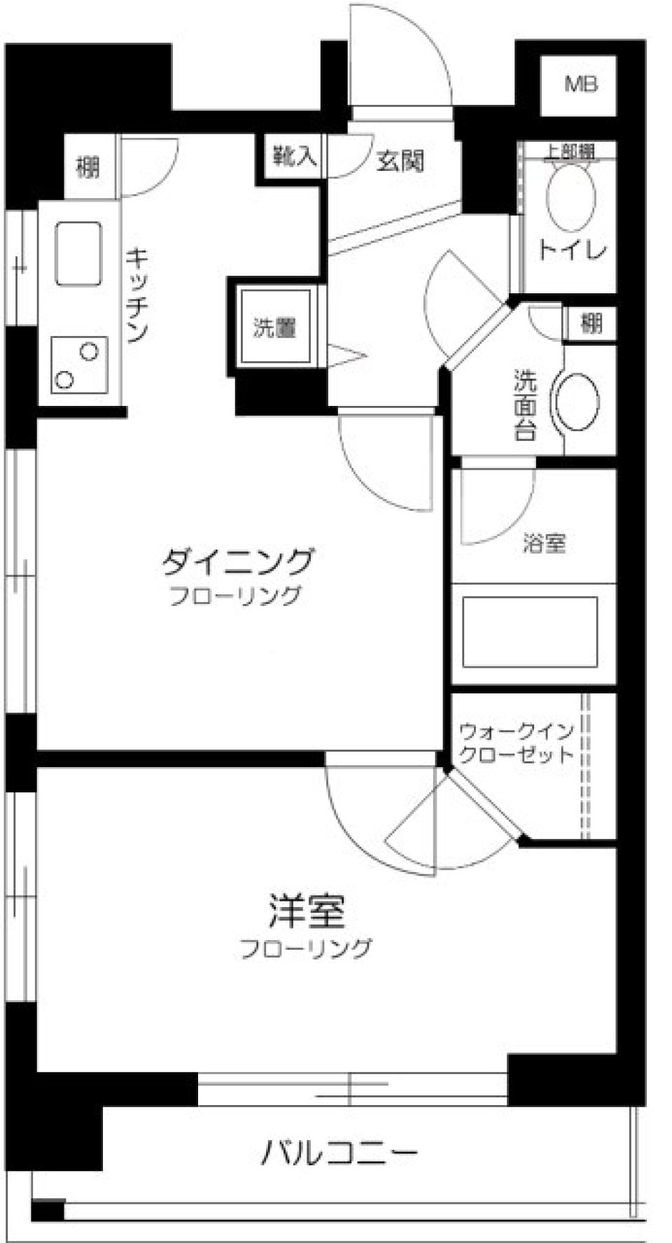 センチュリー菊川　101号室の間取り図