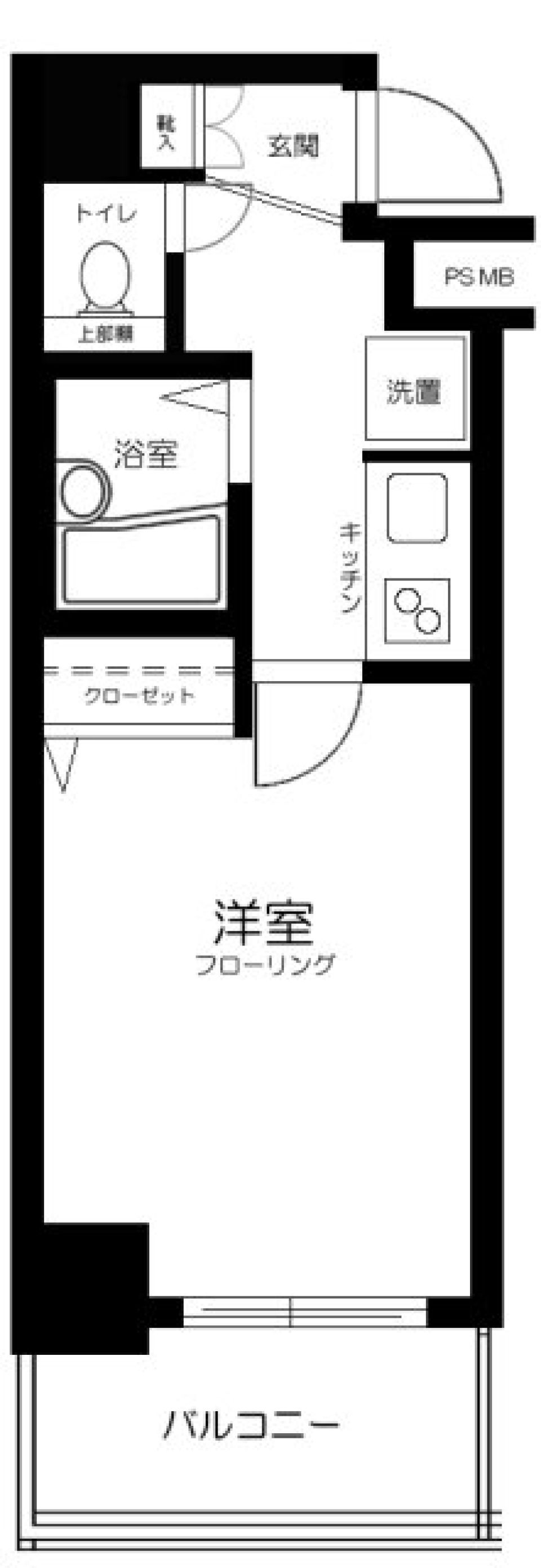 グランヴァン南烏山　202号室の間取り図