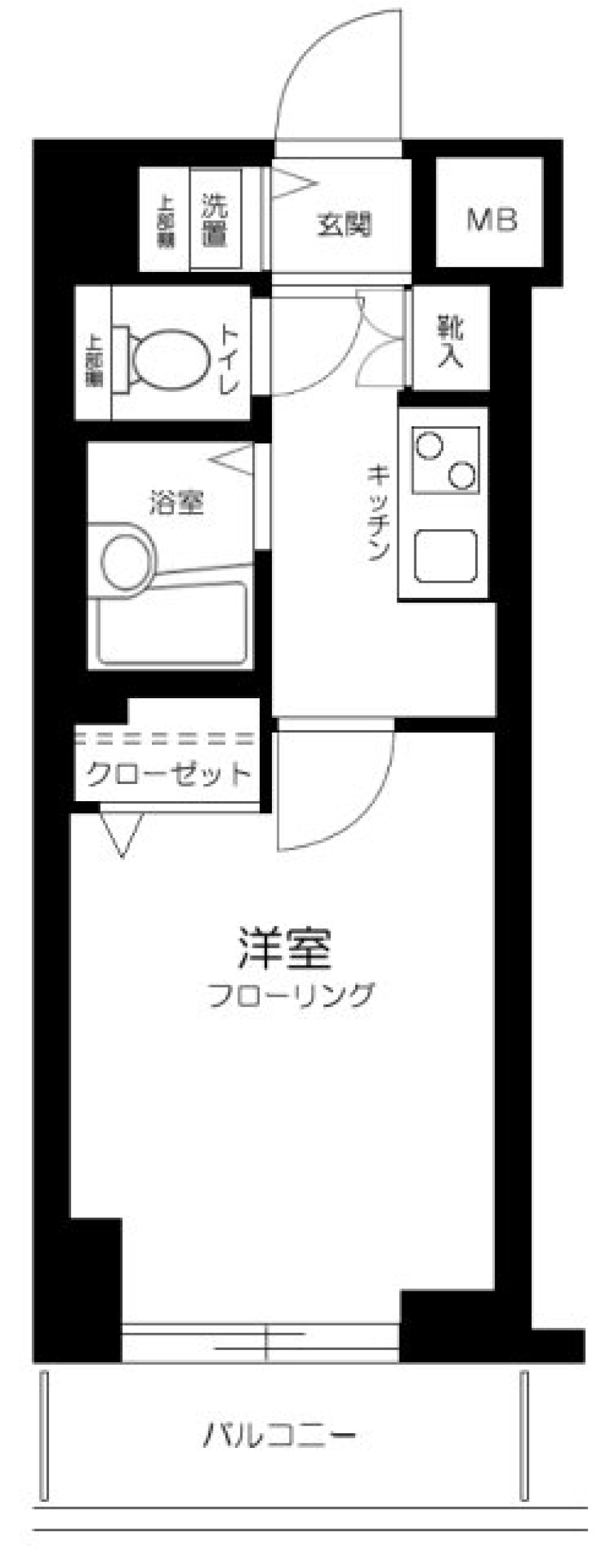 トーシンフェニックス日本橋蛎殻町　1105号室の間取り図