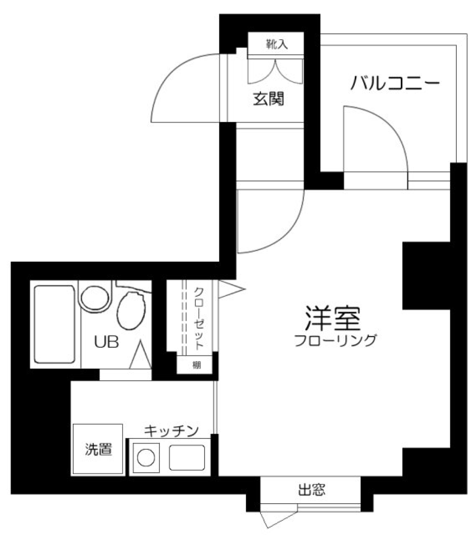 ミリオンステージ西早稲田壱番館　401号室の間取り図