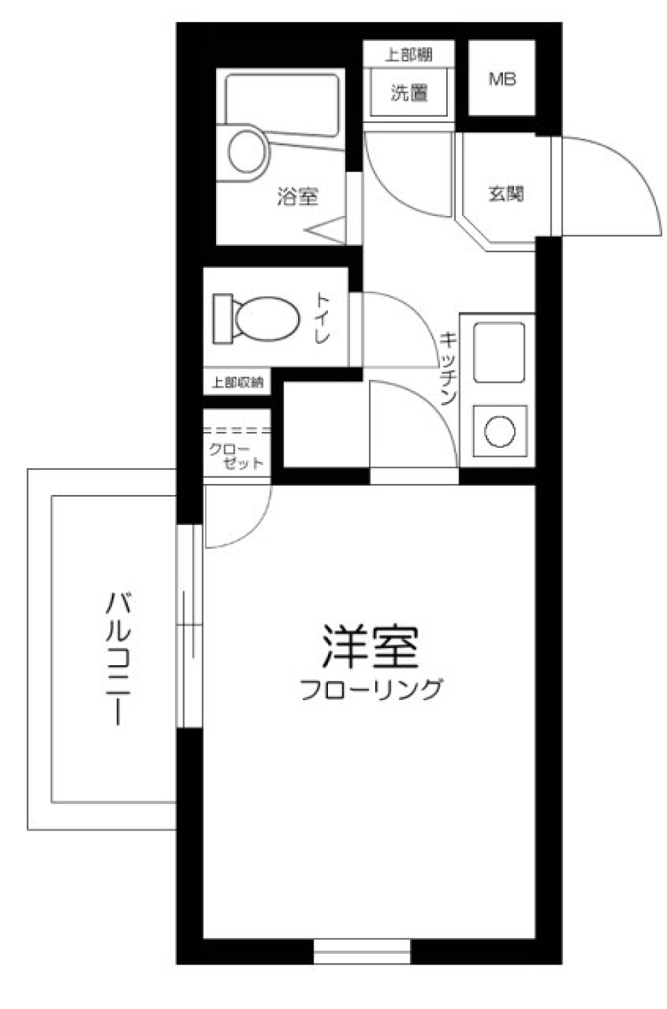 ルーブル都立大学　211号室の間取り図