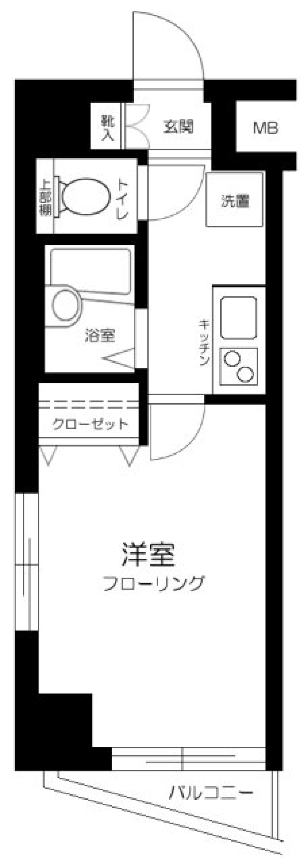 プレールアパートメント芦花公園　401号室の間取り図