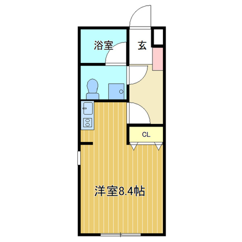 リバーシー　105号室の間取り図