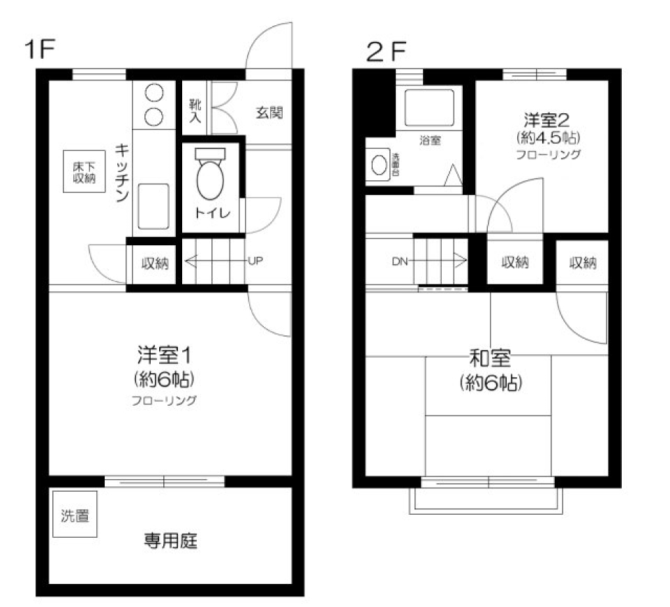 シティハウス羽根木　B102号室の間取り図