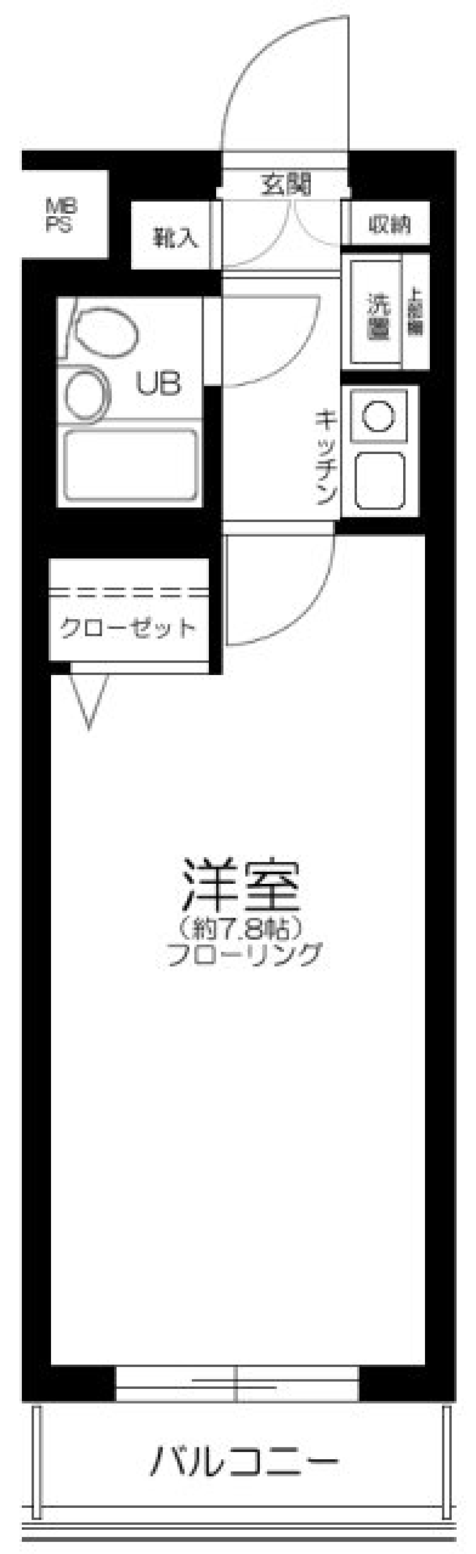 日神パレステージ三軒茶屋　416号室の間取り図