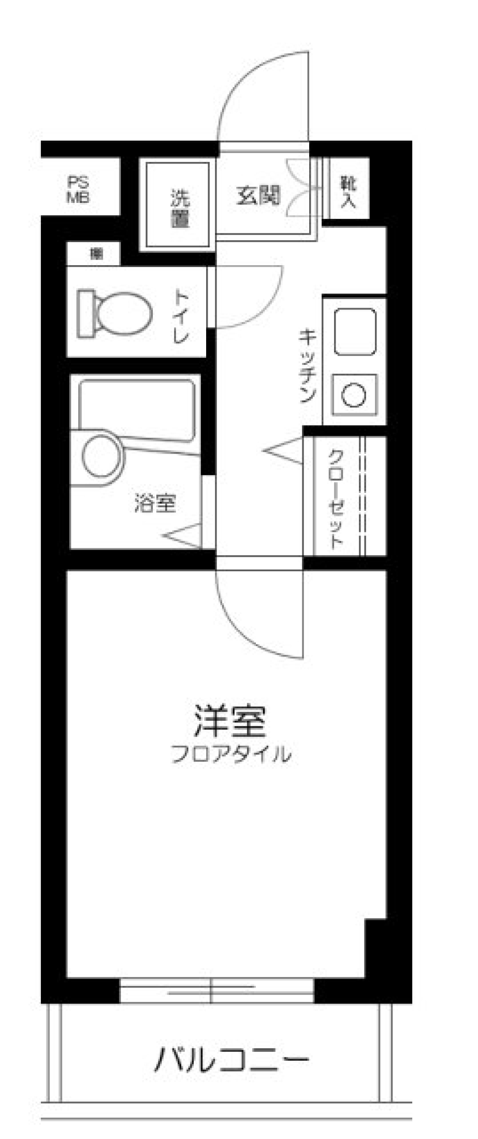 グランディール墨田　304号室の間取り図