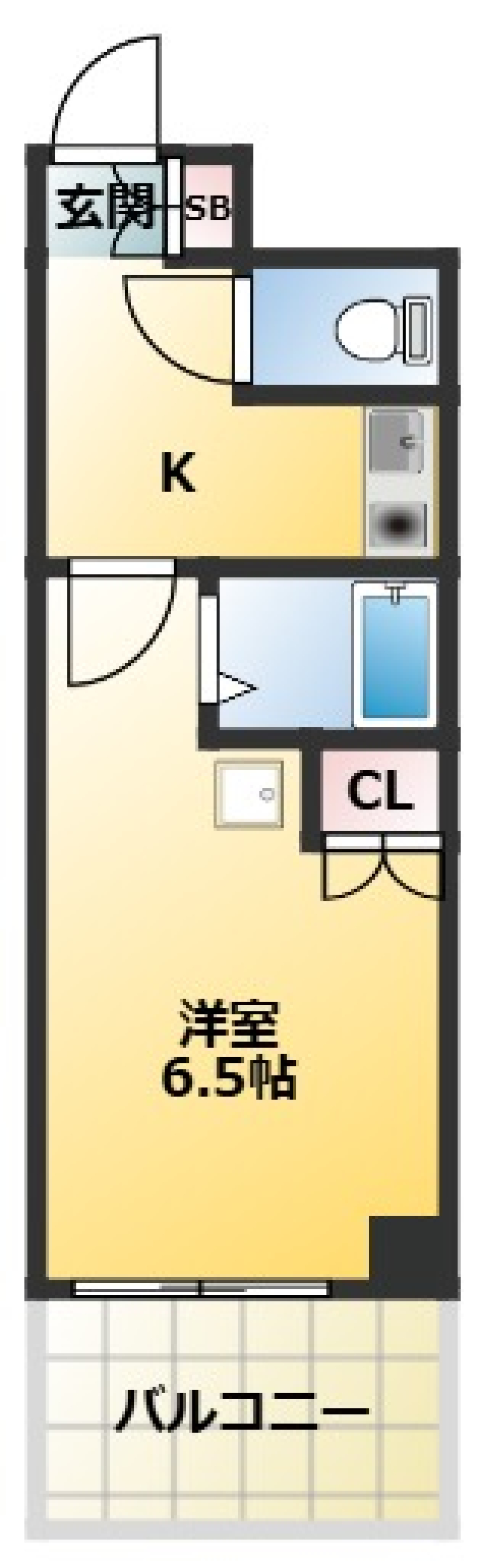 アスパ小石川　104号室の間取り図