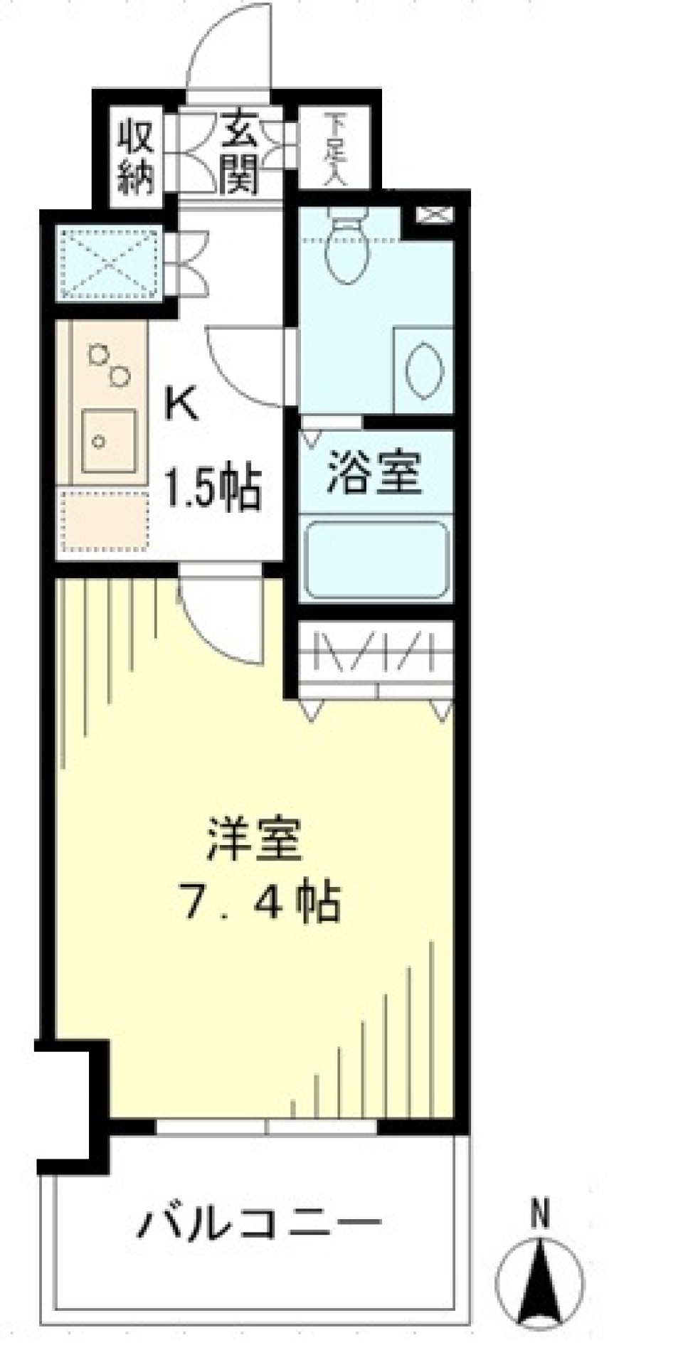 ＫＤＸ吾妻橋レジデンス　1003号室の間取り図