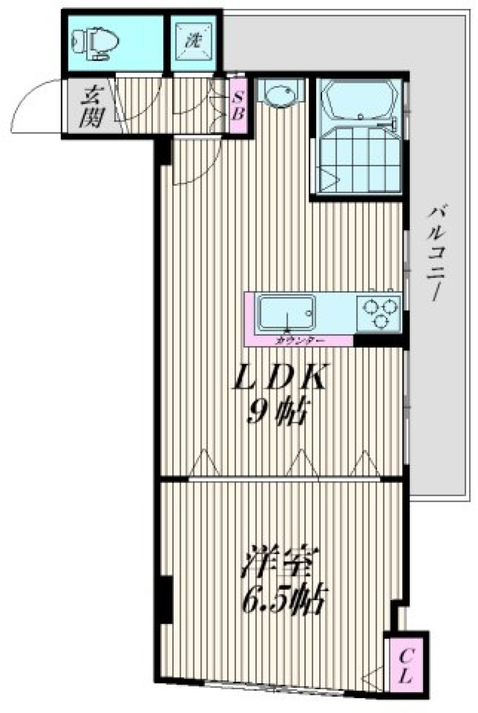 石山ビル　201号室の間取り図