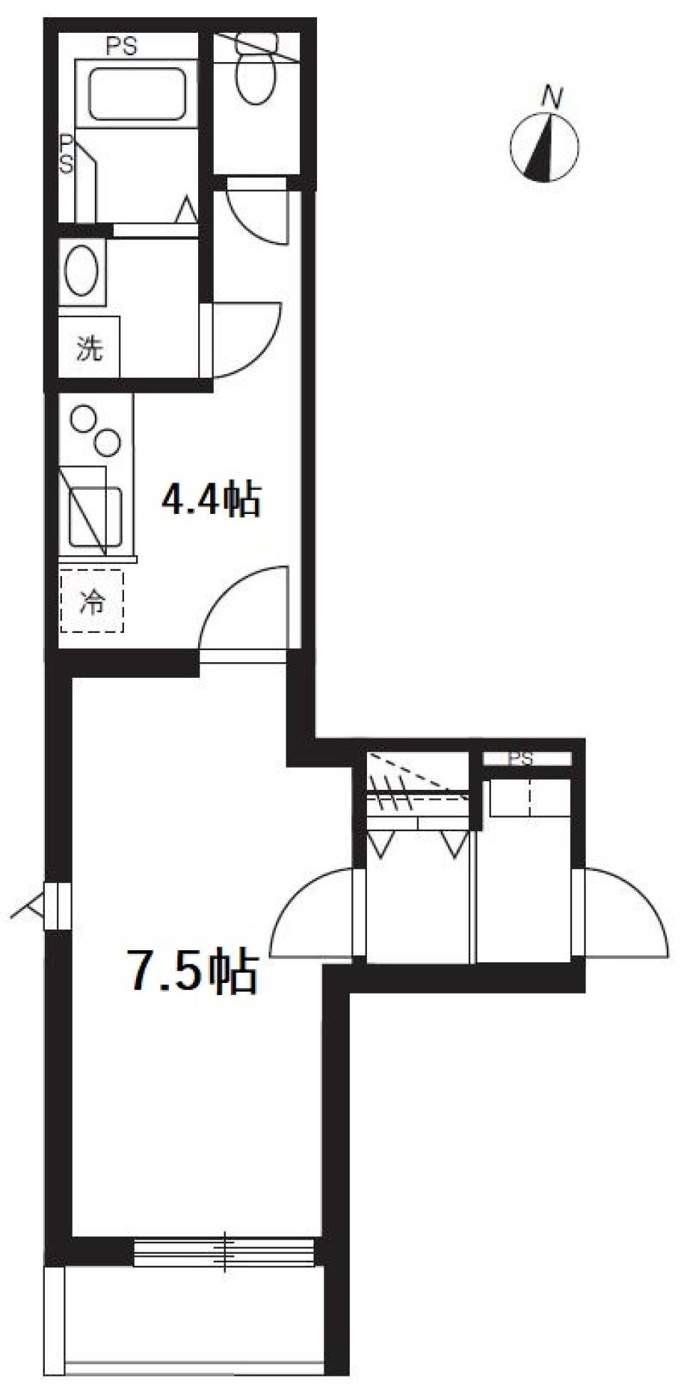 ミュオン北千住　0101号室［新築］の間取り図