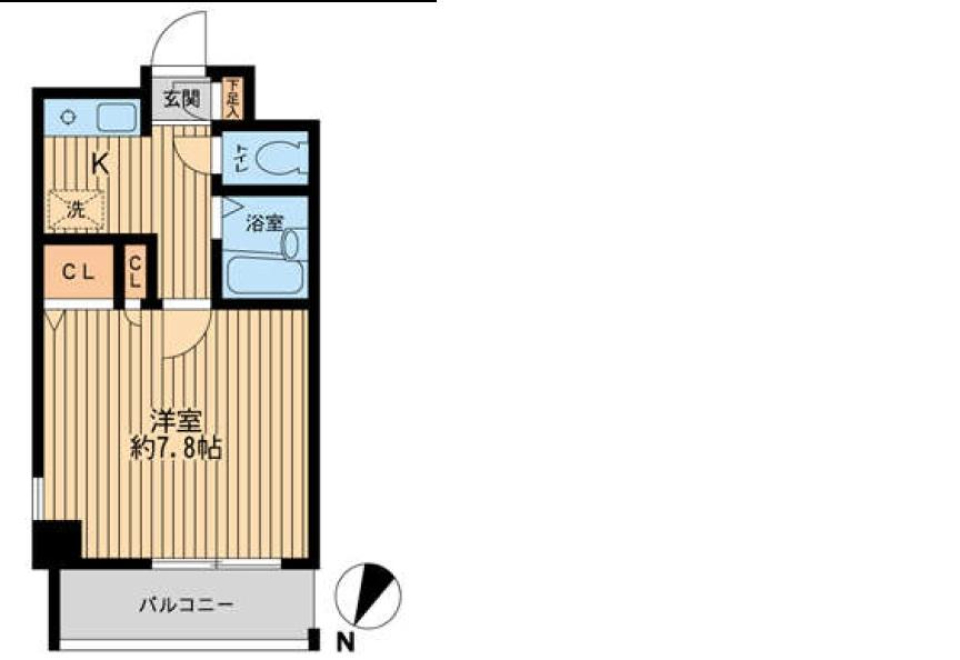 プライムアーバン新宿落合　307号室の間取り図