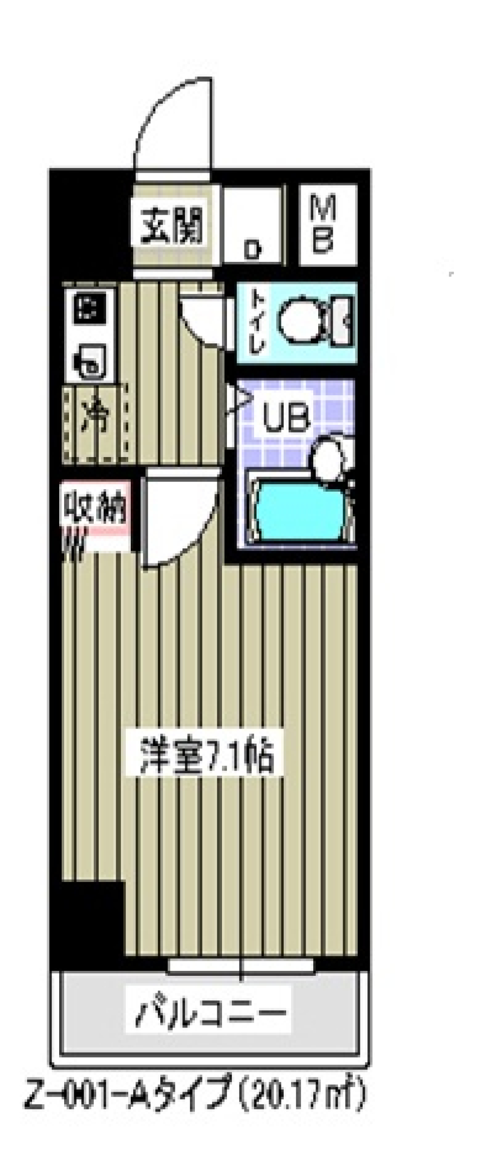 プライムアーバン住吉　303号室の間取り図