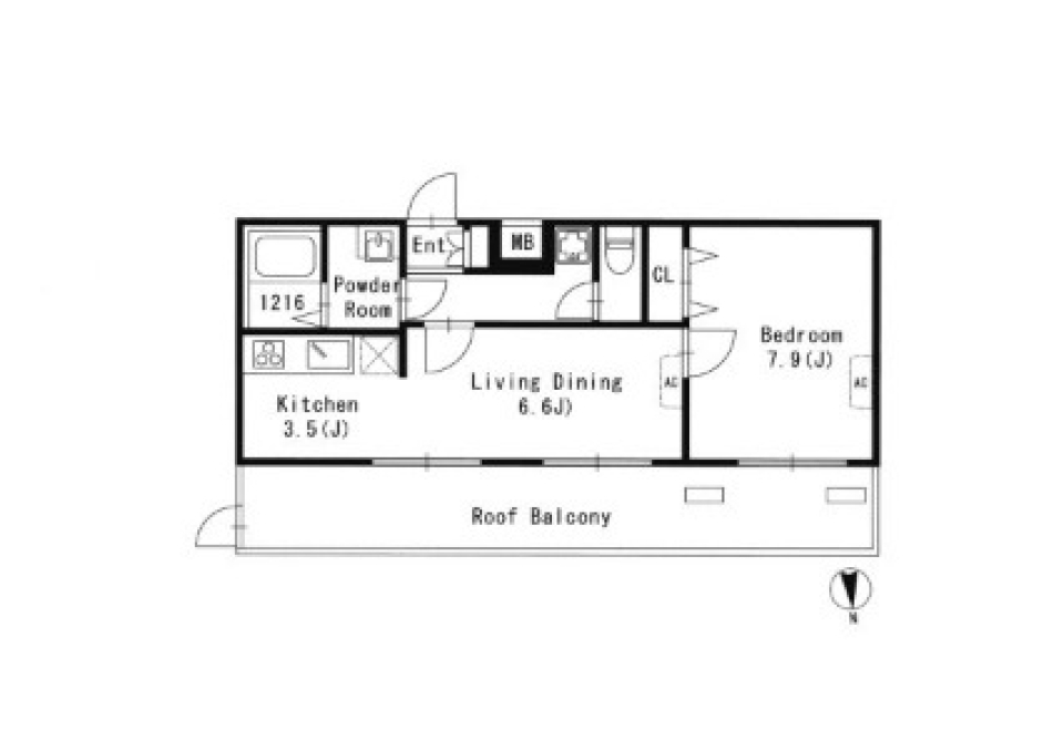 GRANPASEO文京小日向　403号室の間取り図