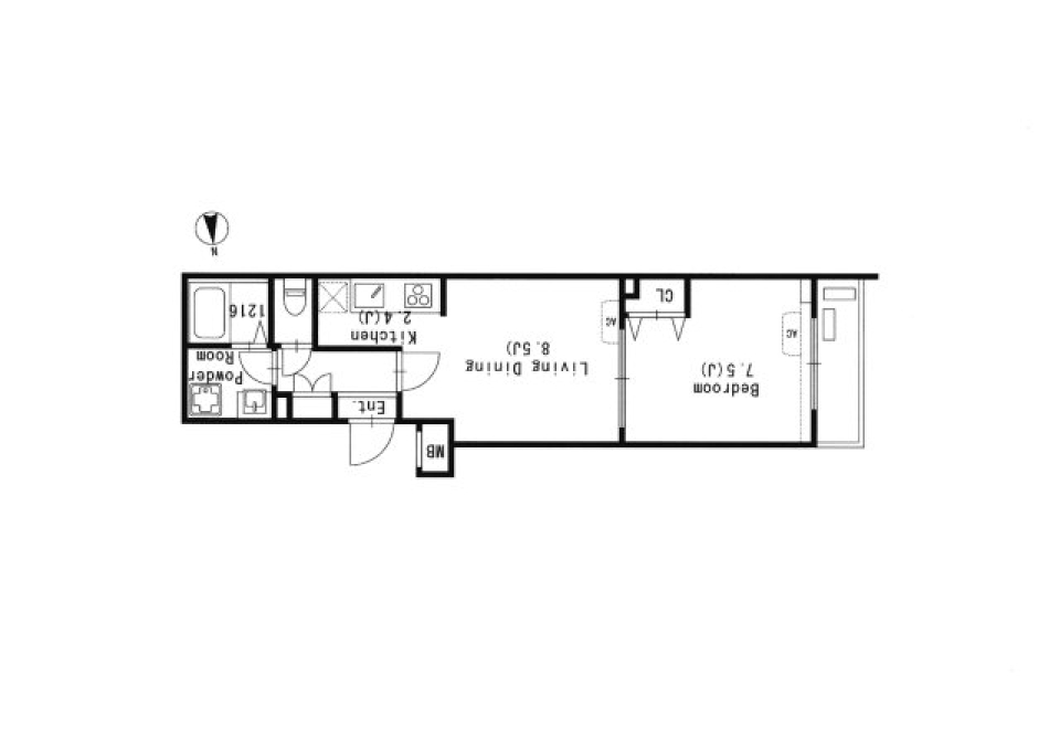 GRANPASEO文京小日向　114号室の間取り図