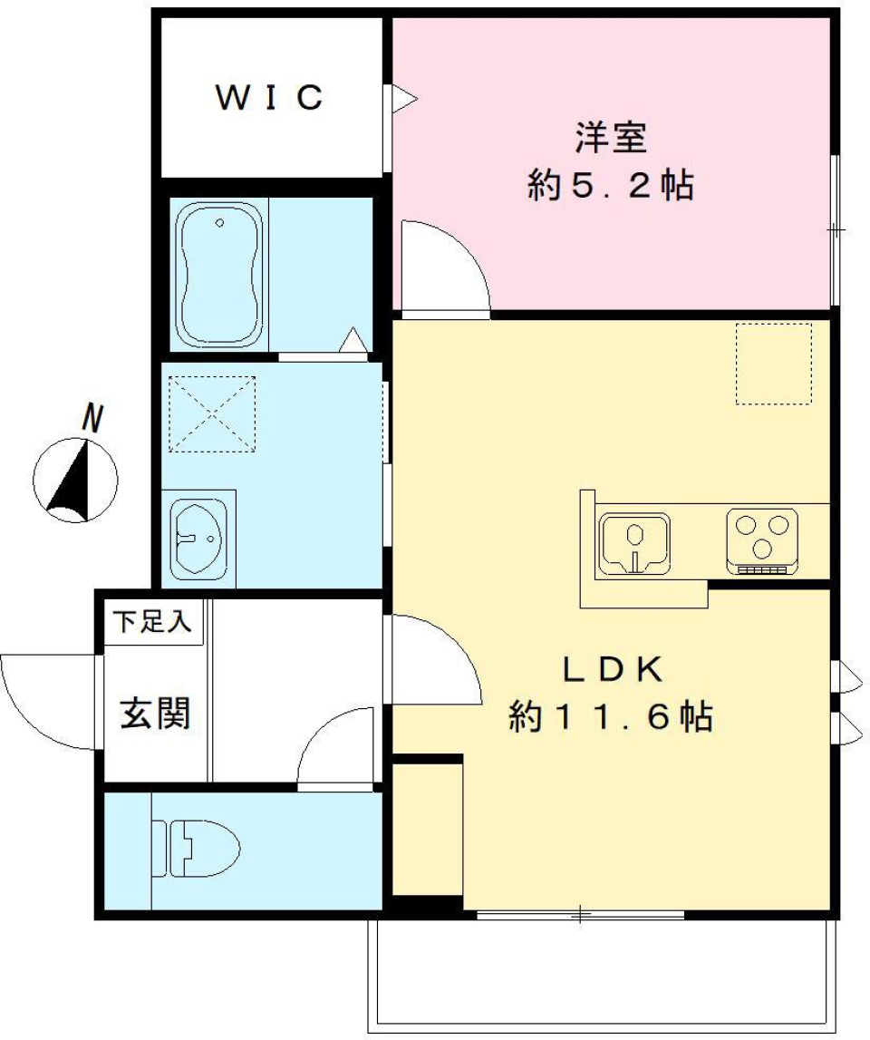 グランドシャトー成城　205号室［ペット可］の間取り図