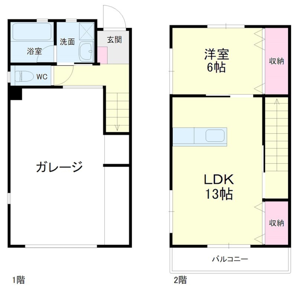 丁寧な暮らしがしたい［ガレージ］の間取り図