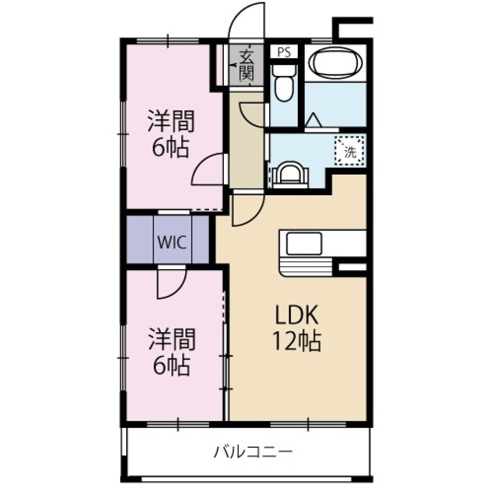 落ち着きのある我が家の間取り図