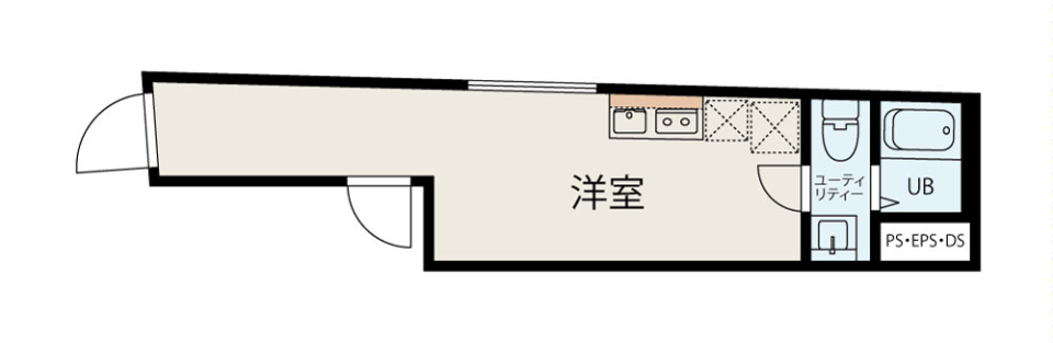 Y’s Court Nakai　102号室の間取り図