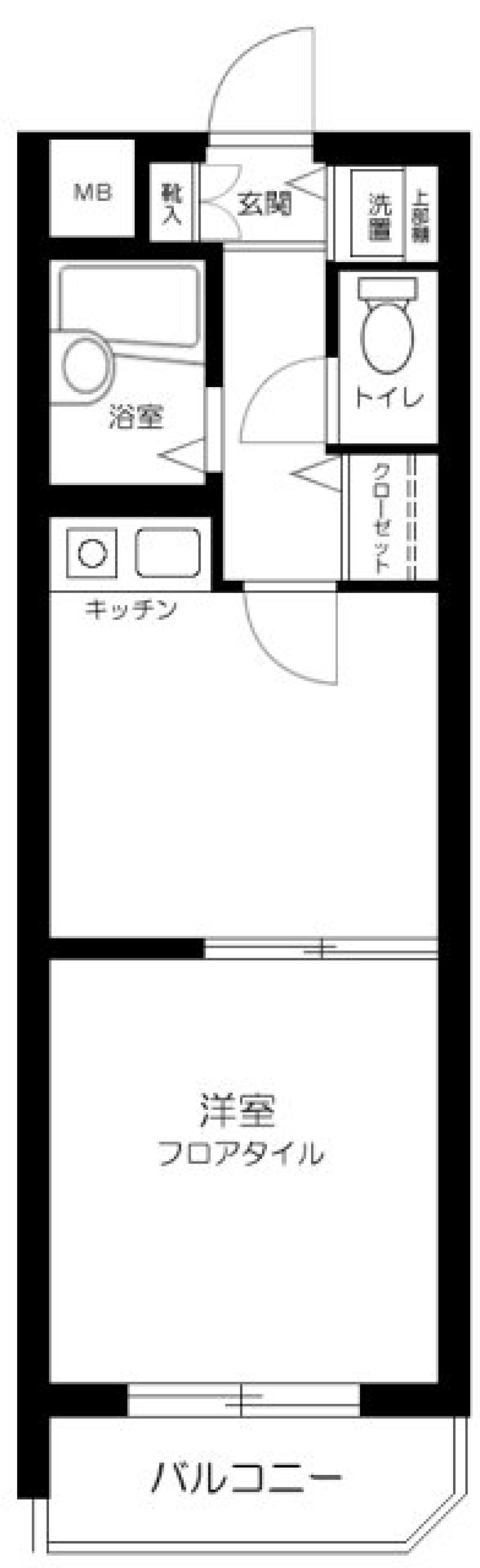 菱和パレス代々木公園　205号室の間取り図