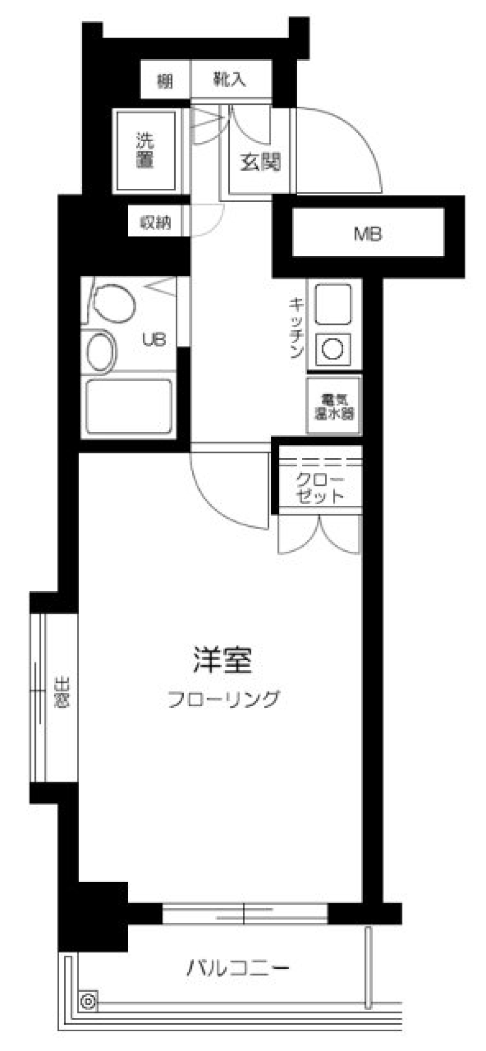 ガーラ駒沢大学 203号室の間取り図