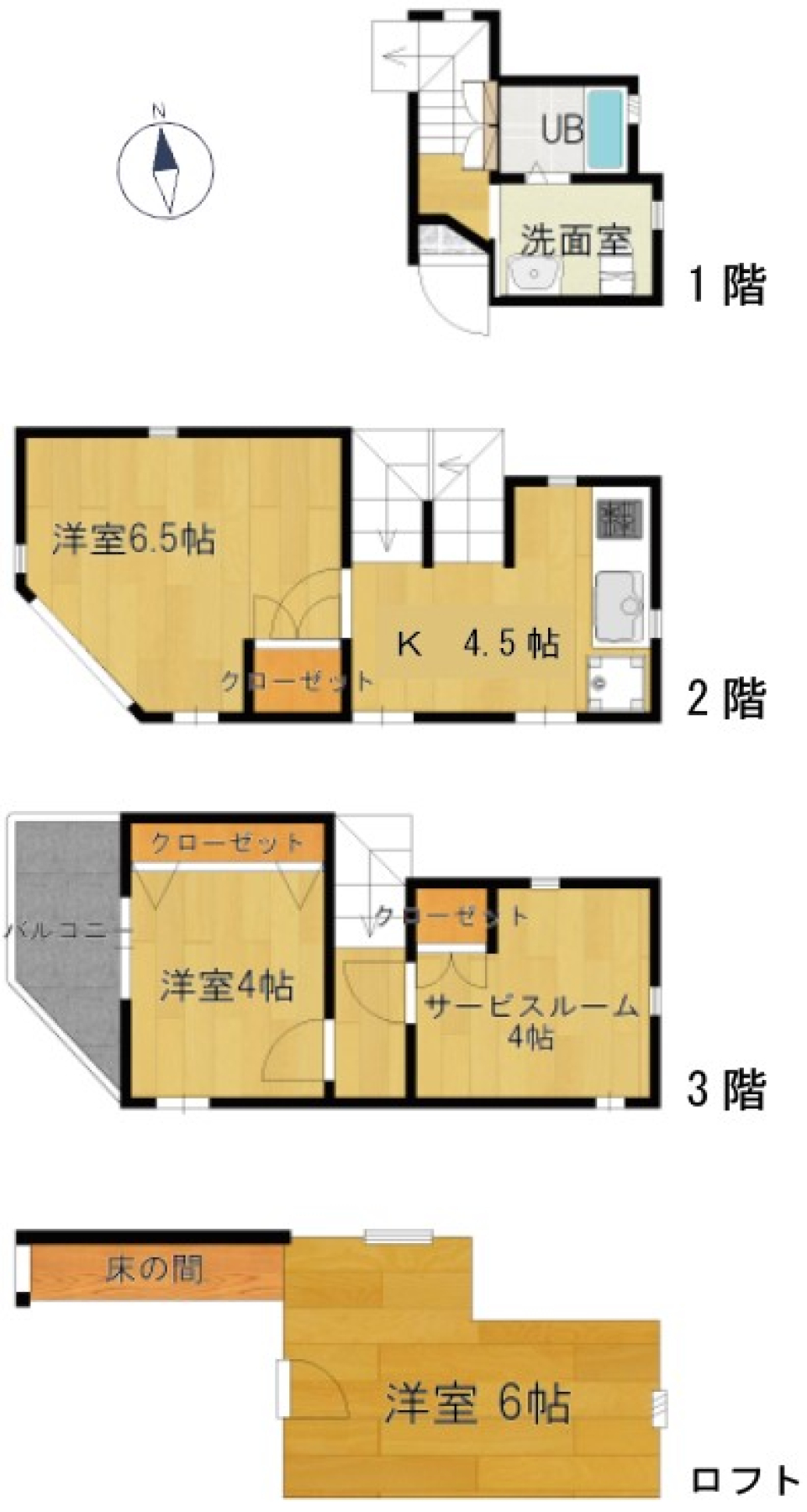 ミレニ広尾　201号室の間取り図