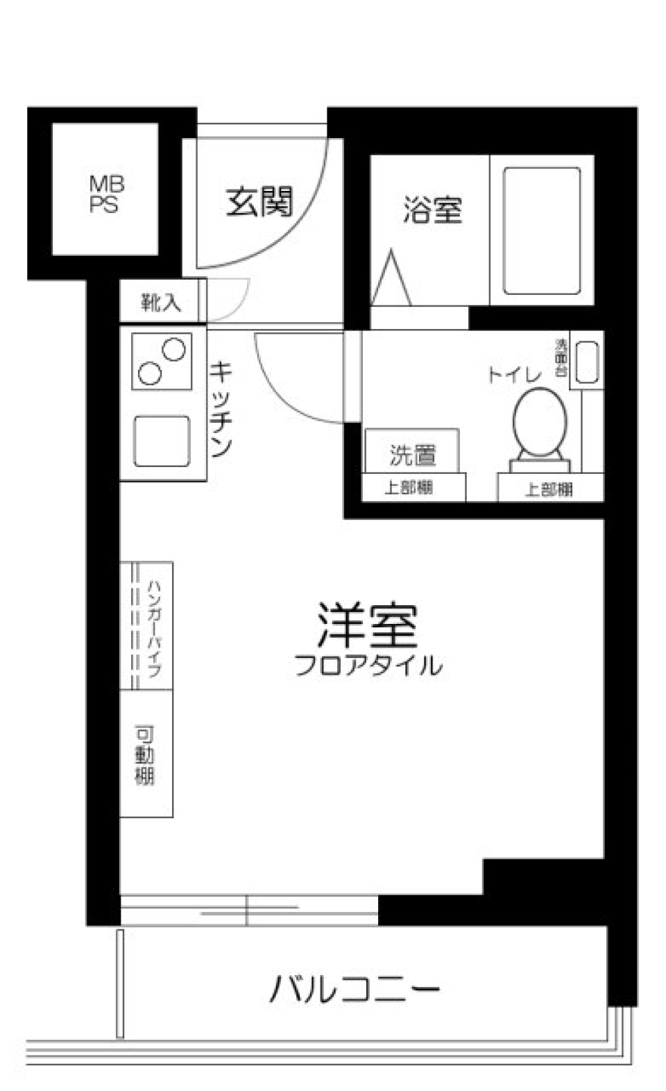 オリエンタル千駄ヶ谷　503号室の間取り図