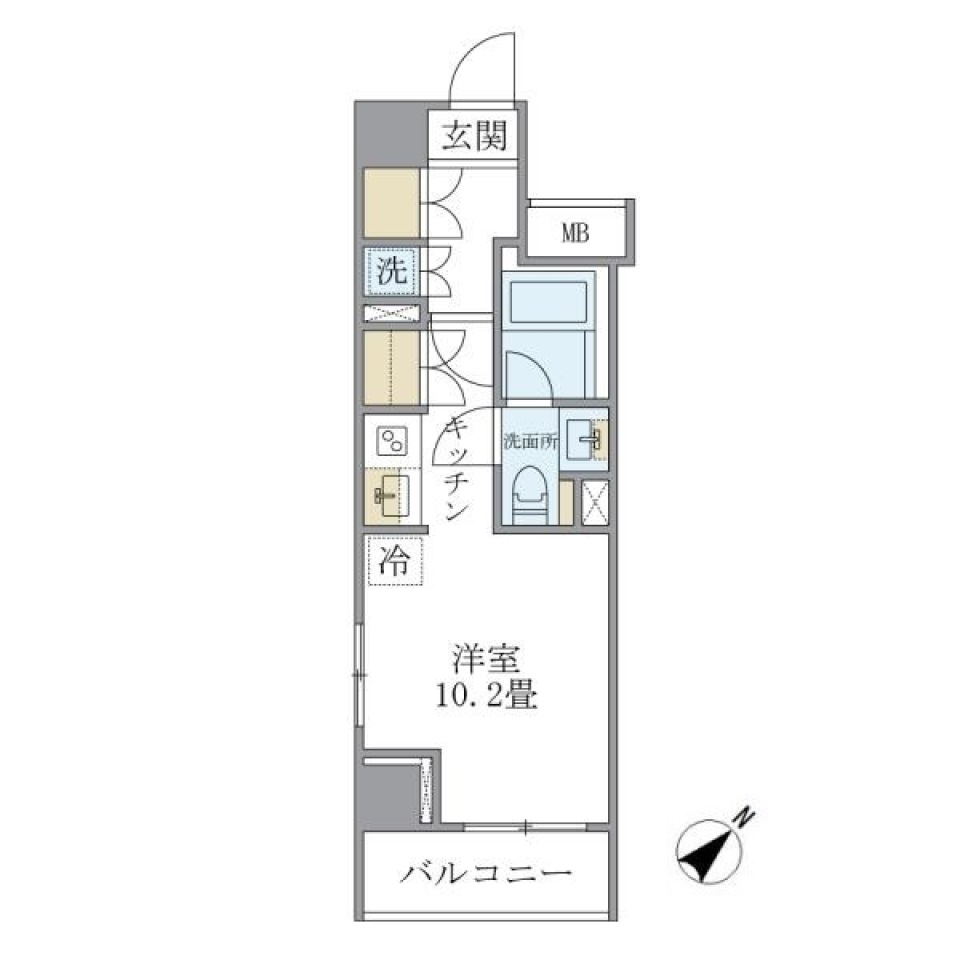 Ｂｒｉｌｌｉａ　ｉｓｔ　銀座東　504号室の間取り図