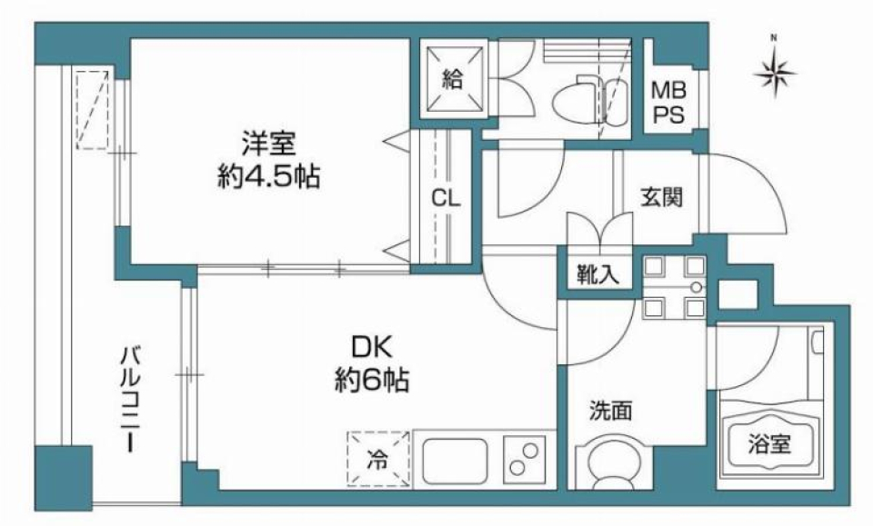 パナッシュ二子玉川　602号室の間取り図