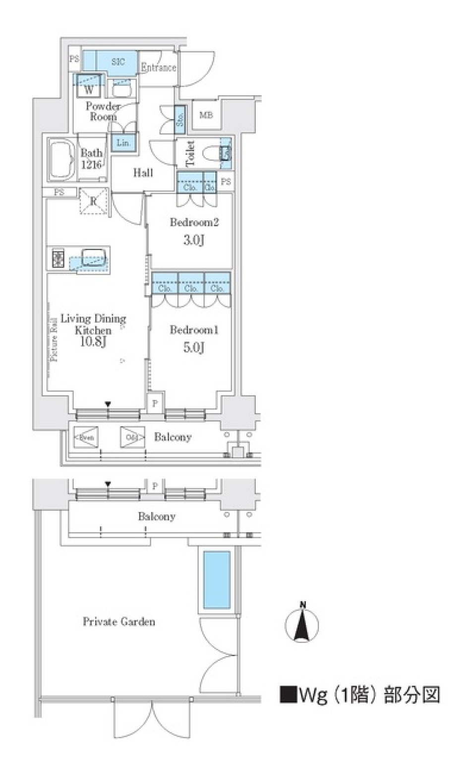 Ｊ．ＧＲＡＮ　Ｃｏｕｒｔ　品川西大井ＥＡＳＴ　101号室［ペット可］の間取り図