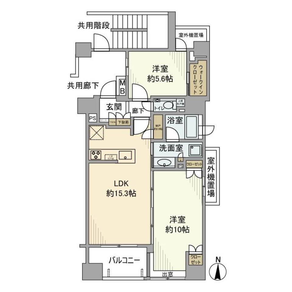 プラウド葛西　303号室の間取り図