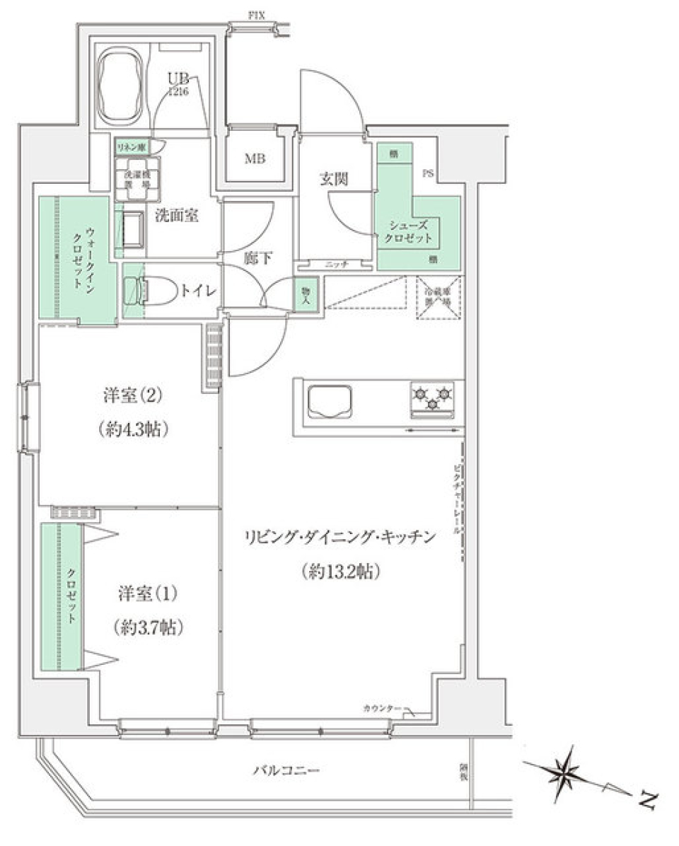 ＳＴＡＮＤＺ板橋本町　903号室の間取り図