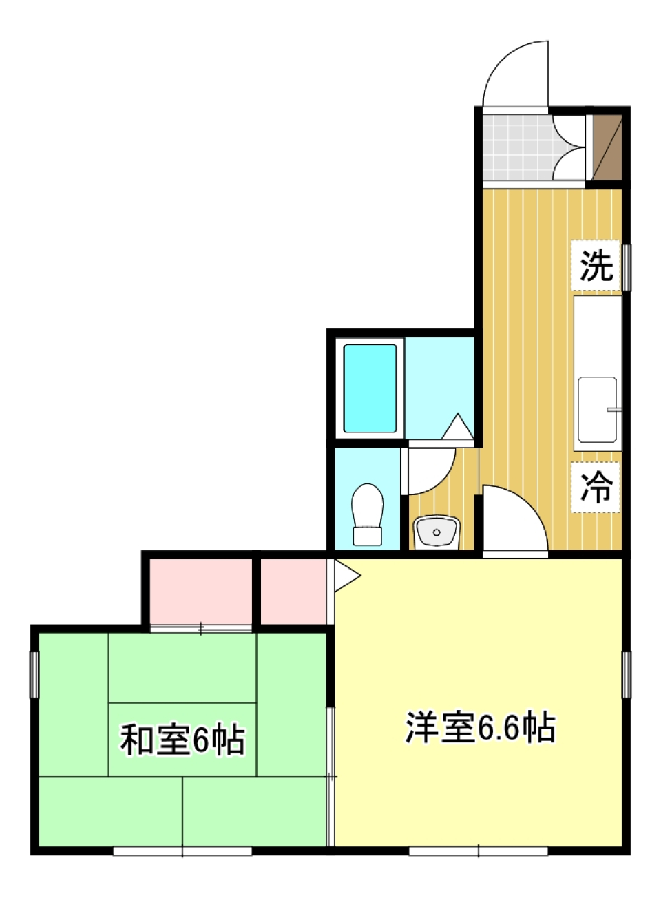 メゾンＫ　101号室の間取り図