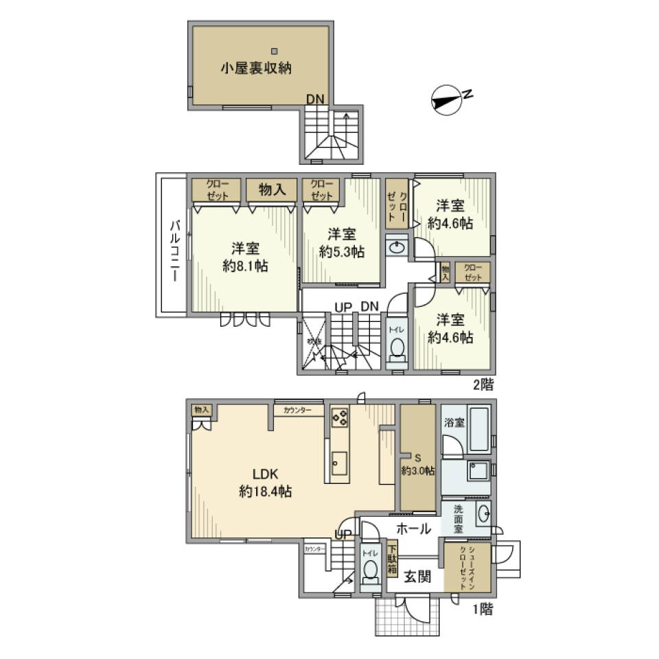 魅惑と安心が詰まった家の間取り図