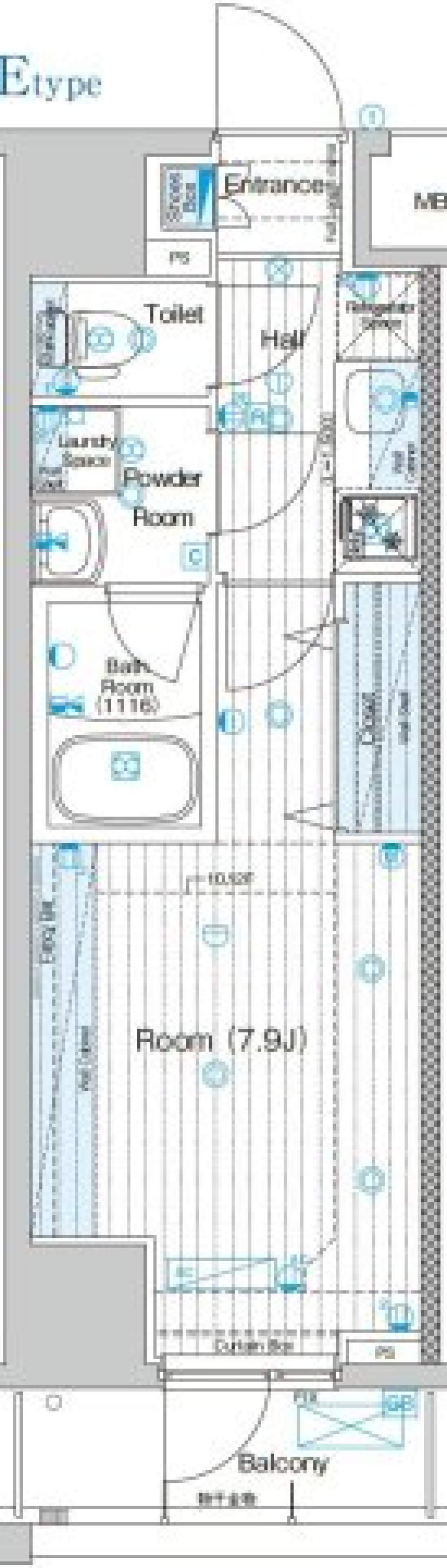 ブライズ板橋クレヴィスタ　1010の間取り図