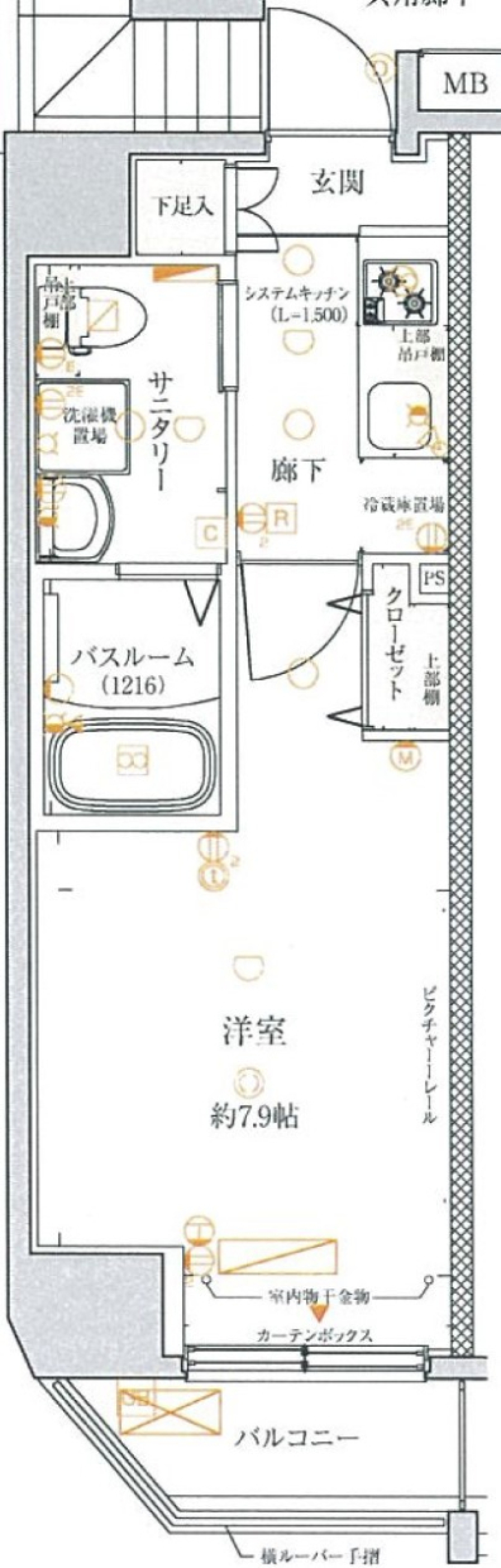 クレヴィスタ中板橋　204号室［ペット可］の間取り図