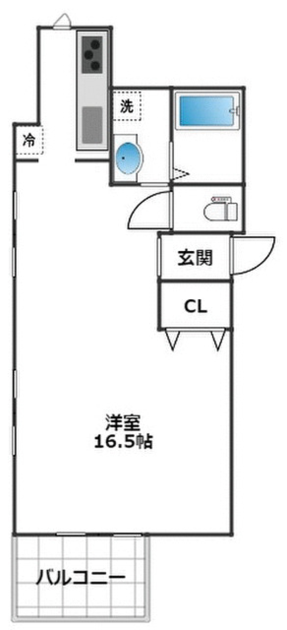 大原KYハイツⅡ　101号室の間取り図