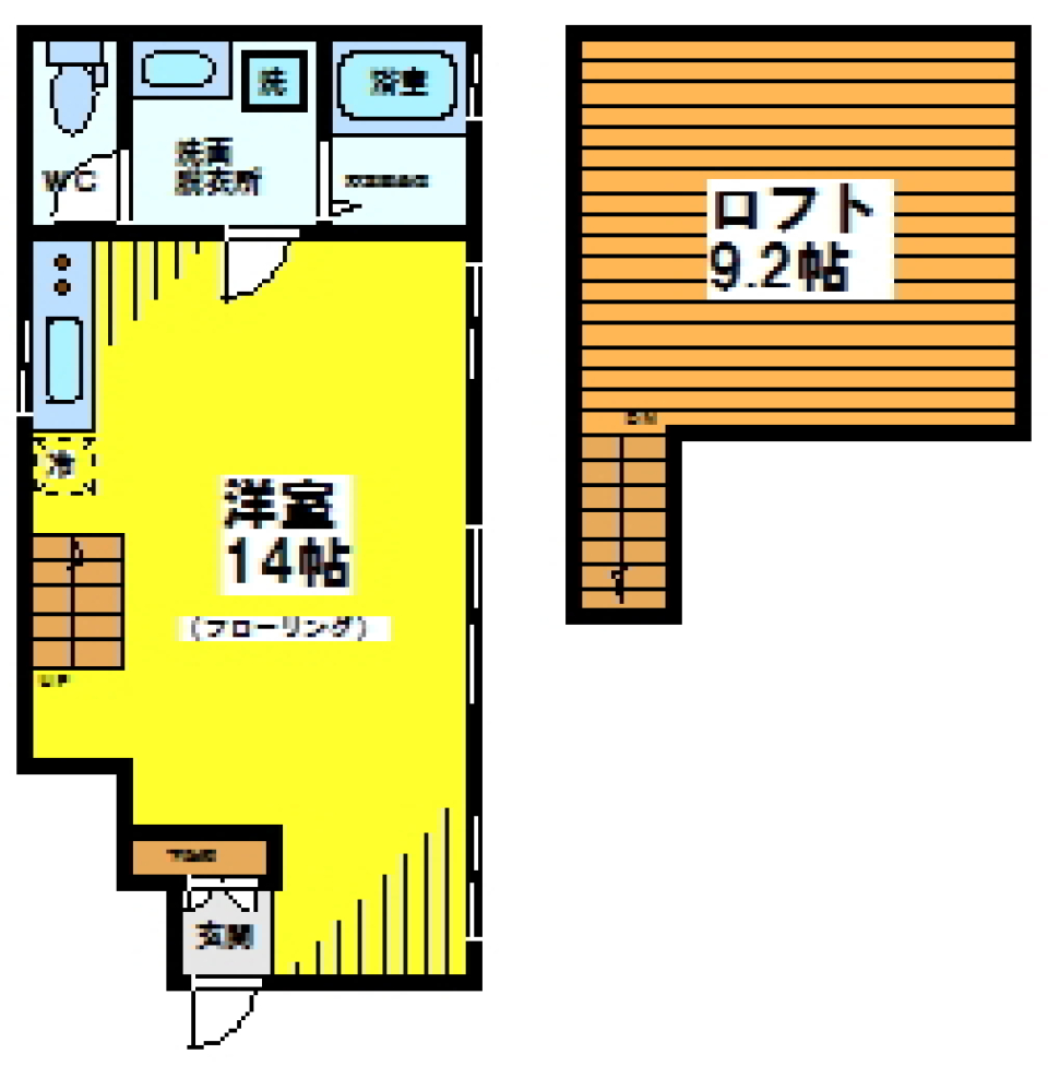 トワーズ笹塚　102号室の間取り図