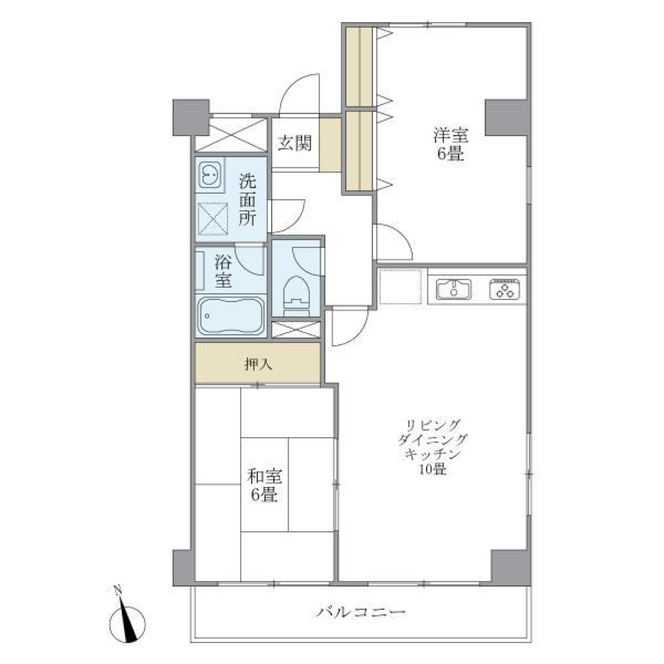 おぎくぼ本郷ビル　704号室の間取り図