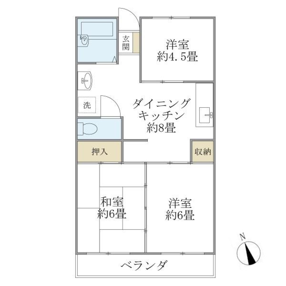 ハウス崔綜（４階建）　127号室の間取り図